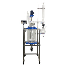 10L 20L 50L 100L 150L 200L Laboratory Chemical Reactor Jacketed Double Layer  Glass Stirred Tank Reactor